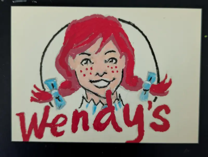 Wendy's aceo art card