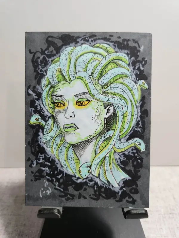 Medusa aceo art card
