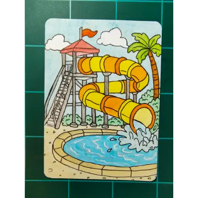 Hold my flip flops aceo art card thumbnail 1