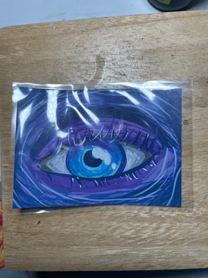 Witches Eye Sees All aceo art card thumbnail 2