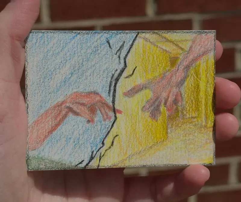 The backrooms aceo art card