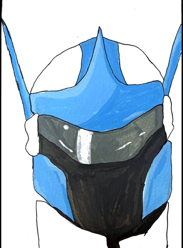 Skyline the hero from Albuquerque aceo art card