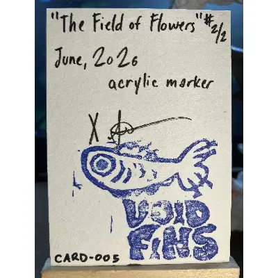 The Field of Flowers aceo art card thumbnail 2