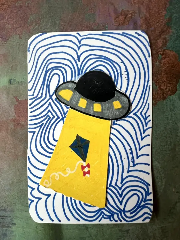 abducted! aceo art card
