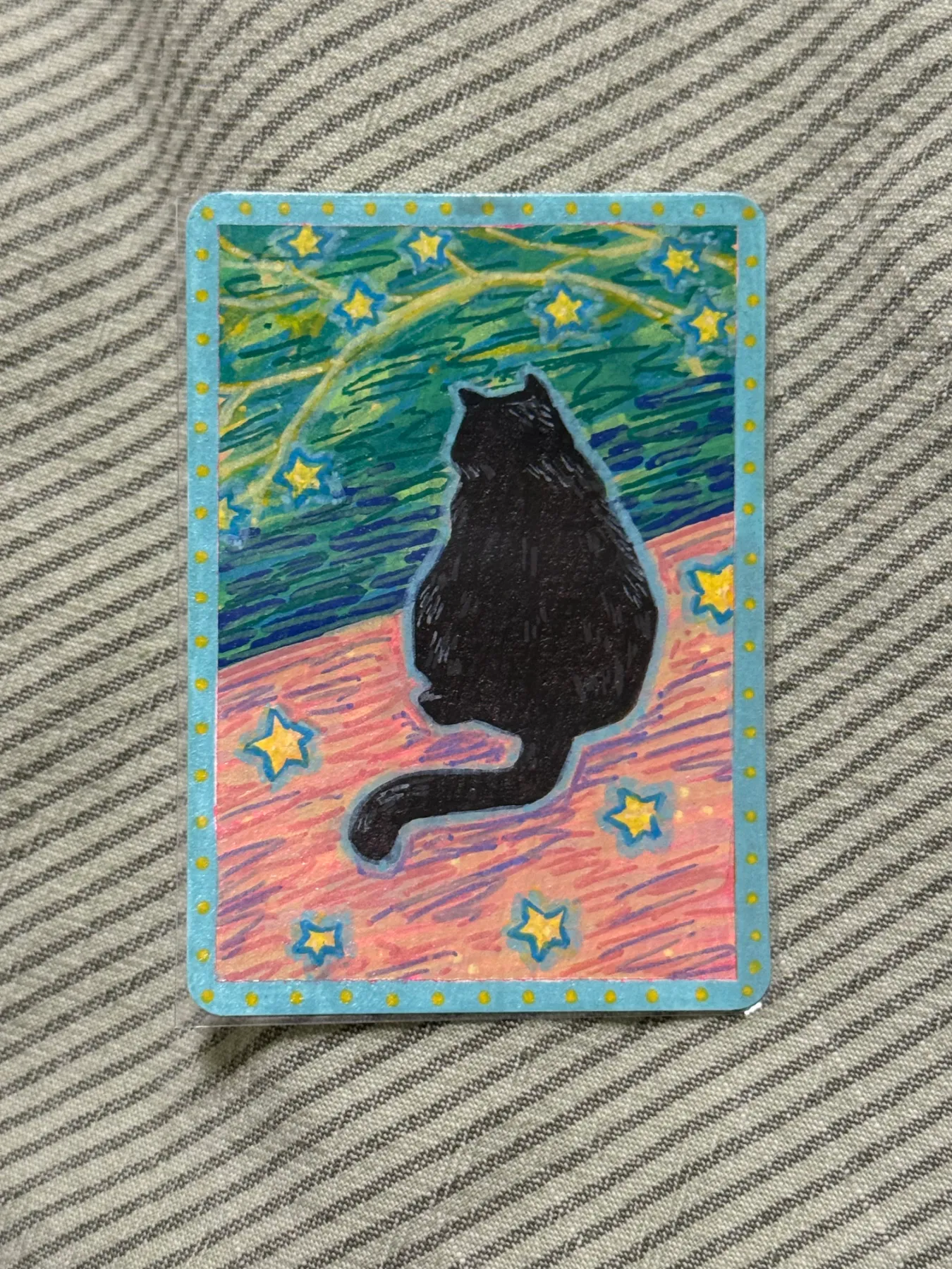 Stars aceo art card