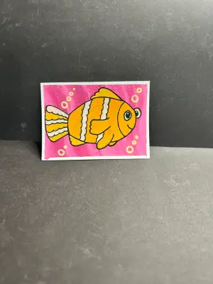 Clownfish Cutie #2 aceo art card thumbnail 2