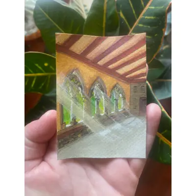 A Visit to the Musée Unterlinden aceo art card thumbnail 2