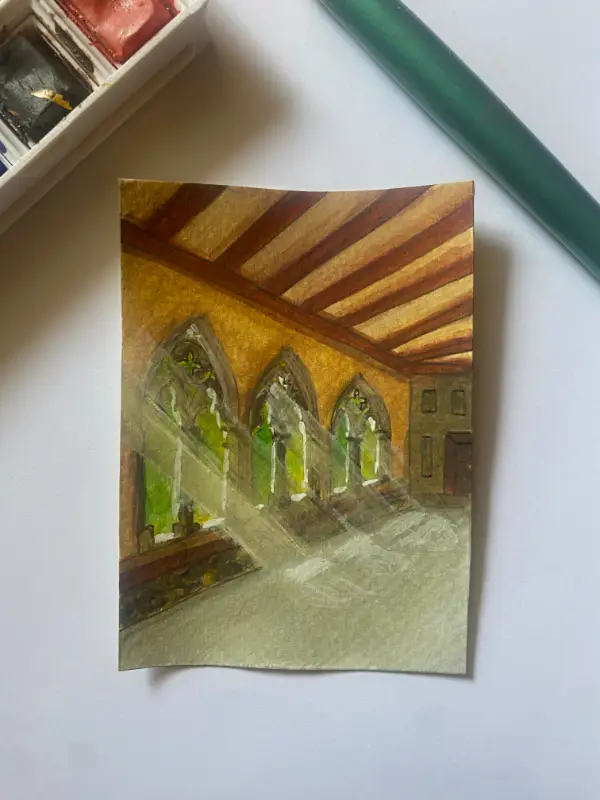 A Visit to the Musée Unterlinden aceo art card