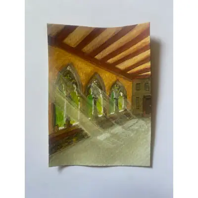 A Visit to the Musée Unterlinden aceo art card thumbnail 3