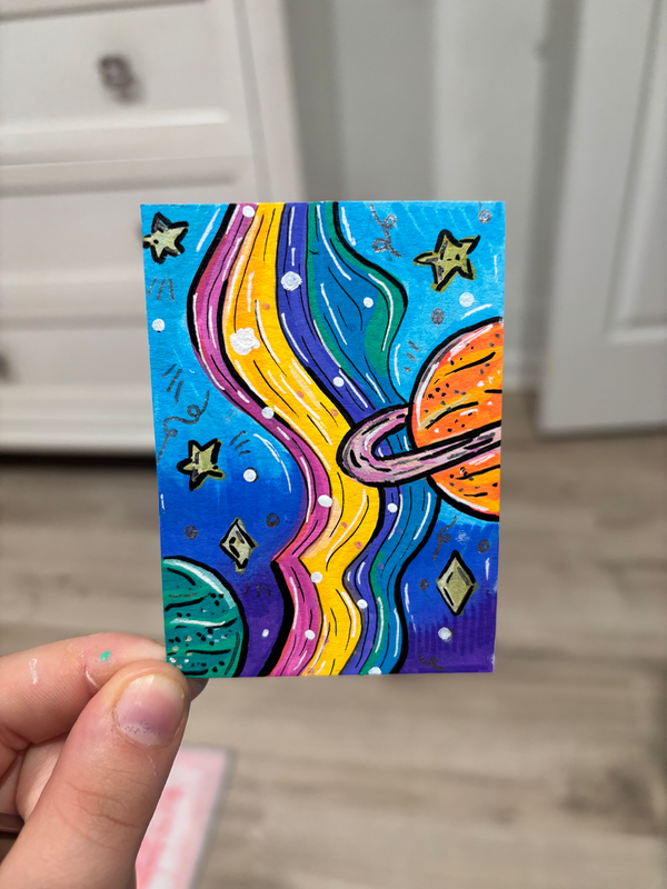 Milky Way aceo art card