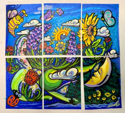 Magic Garden Collection #5 - A New Path aceo art card thumbnail 2