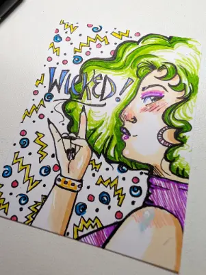 Mallrat #3 - Wicked aceo art card thumbnail 3