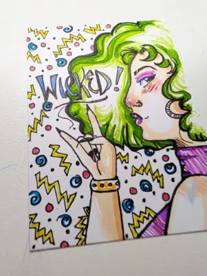 Mallrat #3 - Wicked aceo art card thumbnail 2