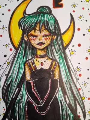 Pluto Return - Sailor Pluto, Princess Pluto of Sailor Moon aceo art card thumbnail 4