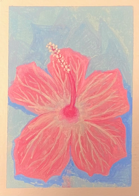 Pride Flower (Trans) aceo art card thumbnail 2