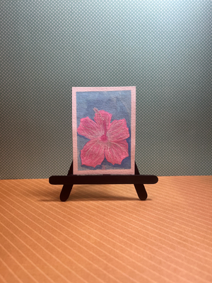 Pride Flower (Trans) aceo art card thumbnail 1