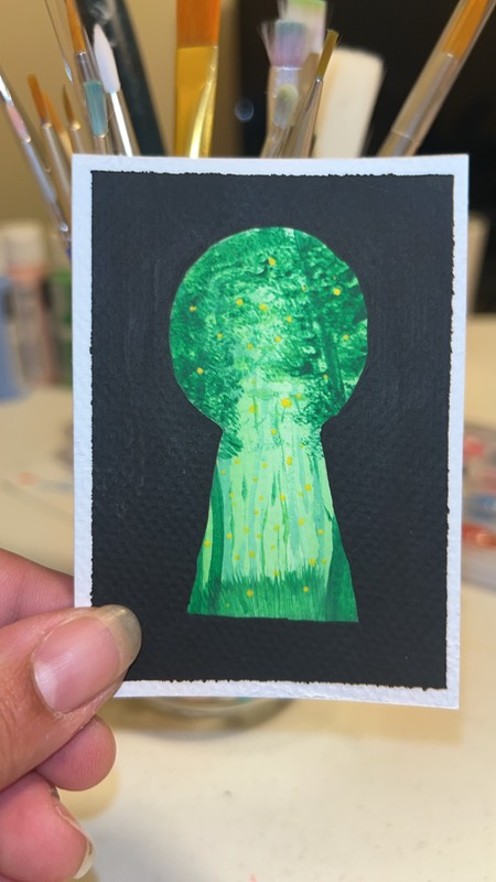 Forest Portal aceo art card