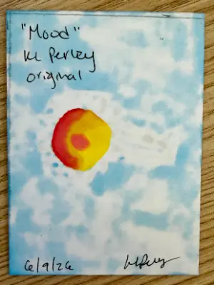 90s Flower Mood Ring aceo art card thumbnail 2