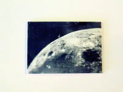 Moon Cyanotype original art ACEO aceo art card thumbnail 1