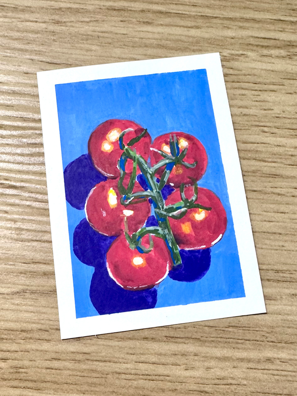 Cherry tomatoes aceo art card