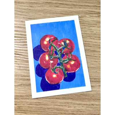 Cherry tomatoes aceo art card thumbnail 1