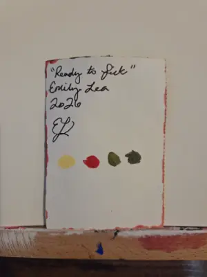 Ready to Pick aceo art card thumbnail 2