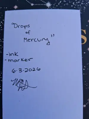 Drops of Mercury - Sailor Mercury Fanart Sailor Moon Princesses aceo art card thumbnail 5
