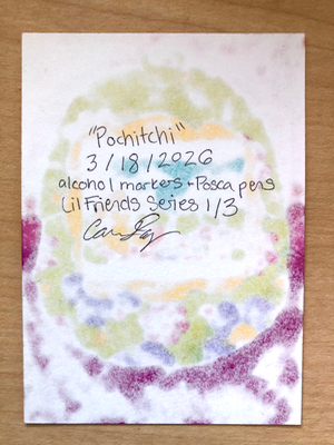 Pochitchi aceo art card thumbnail 2