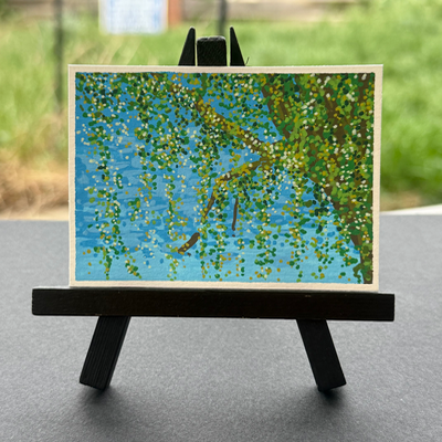 mossy sky aceo art card thumbnail 1