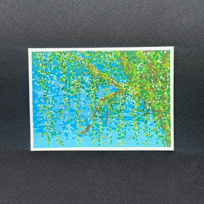 mossy sky aceo art card thumbnail 2