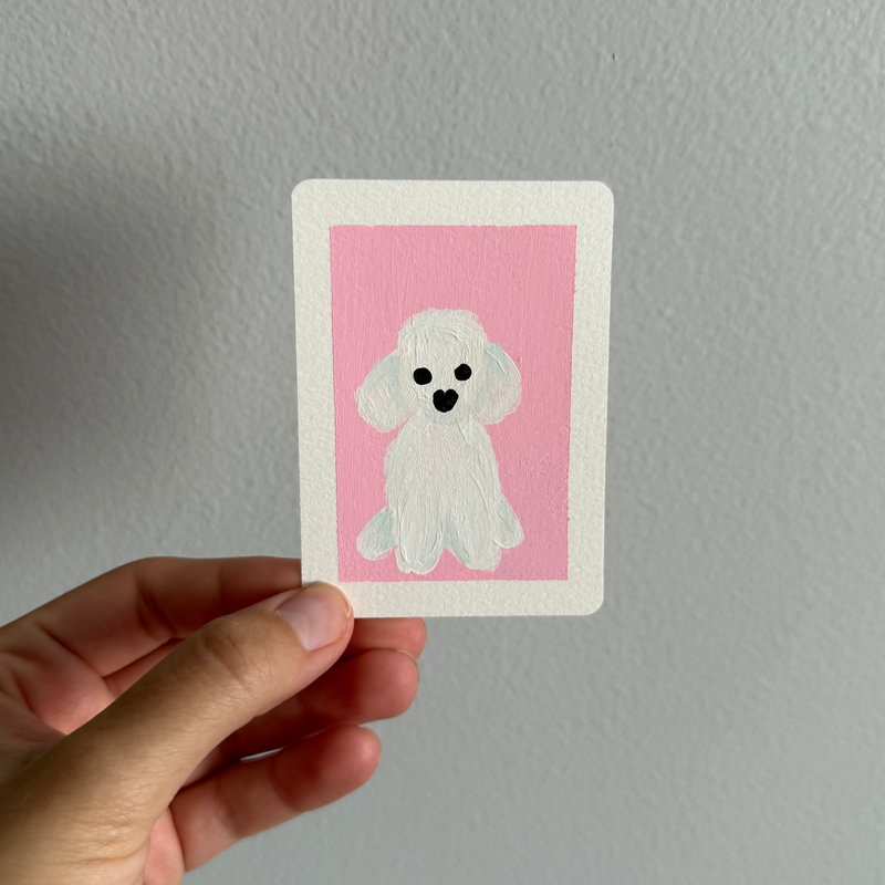 Original Dog ACEO | Little Companions #2/3 aceo art card