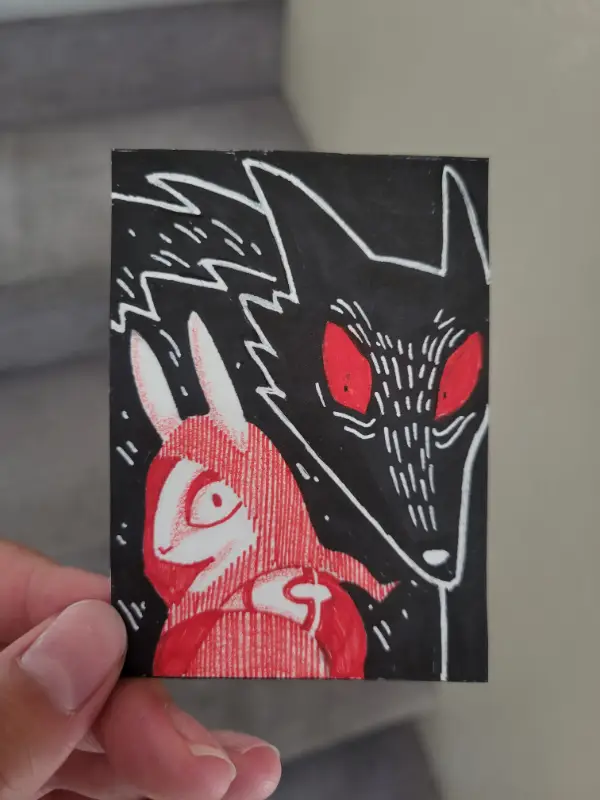 Little Red aceo art card