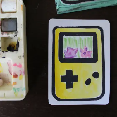Gameboy Memories - Opening Scene aceo art card thumbnail 1