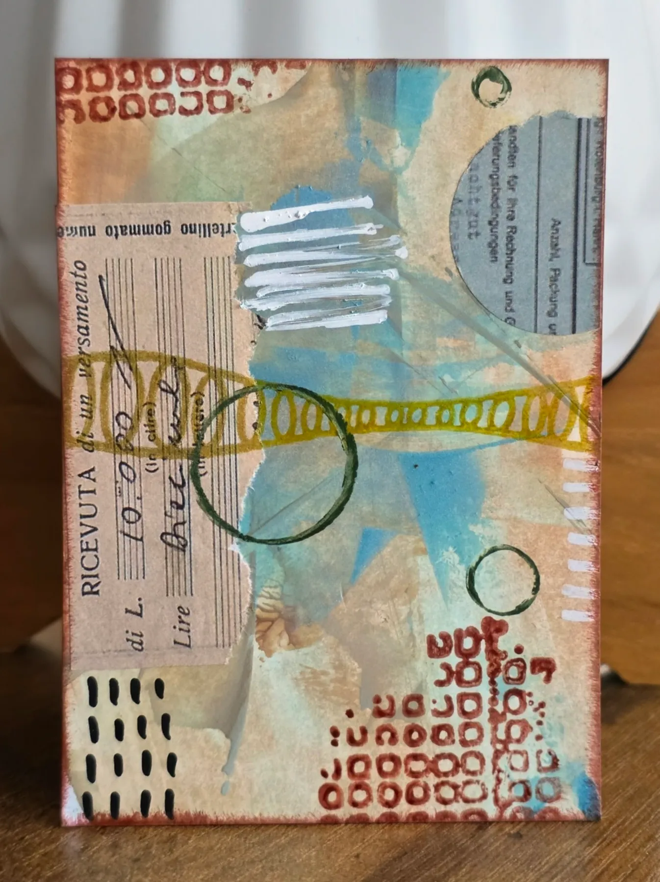 Signal & Circles aceo art card