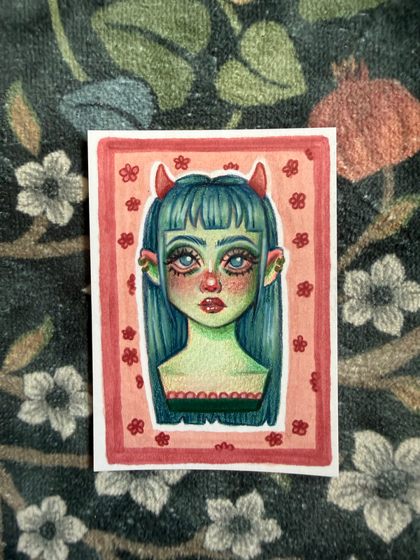 Colette aceo art card