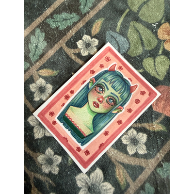 Colette aceo art card thumbnail 3
