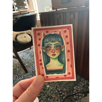 Colette aceo art card thumbnail 4