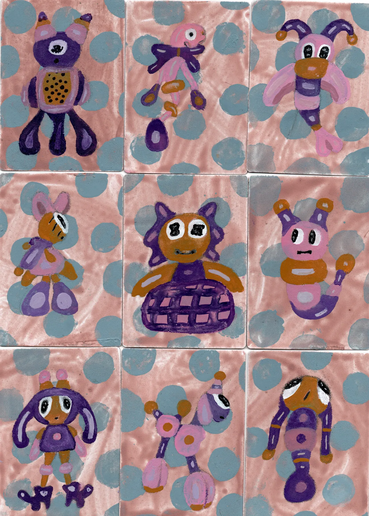 ACEOs 127-135 Full Set aceo art card