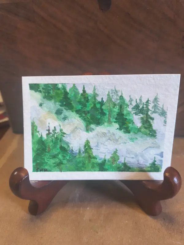 The River Bruinen (Lord of the Rings fan art) aceo art card