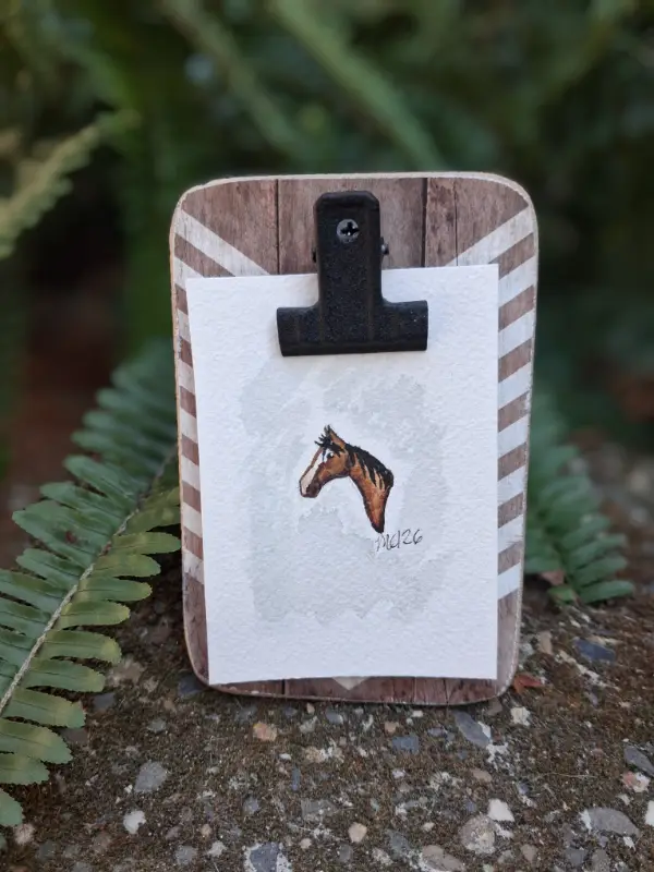 Tiny Horse aceo art card