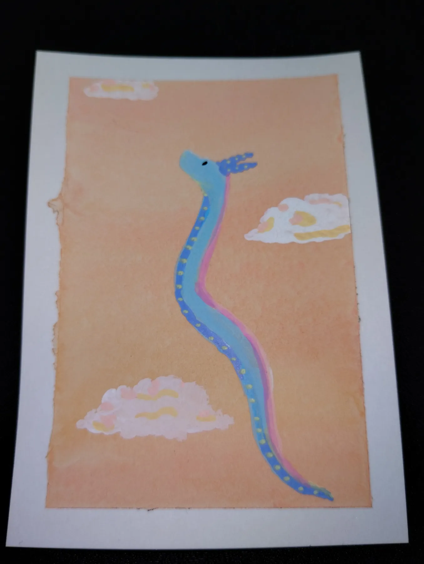 Sherbet Sunset aceo art card