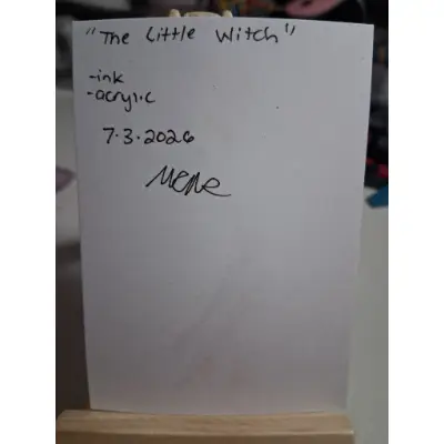 Little Witch aceo art card thumbnail 5