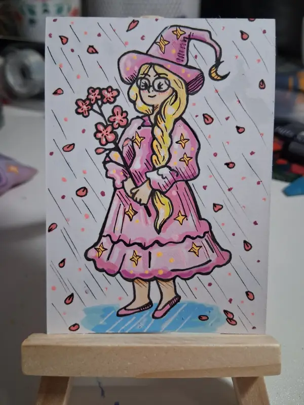 Little Witch aceo art card