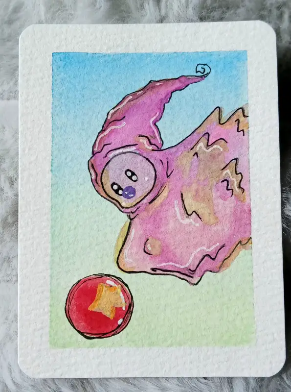 Quiet Sprite 3 aceo art card