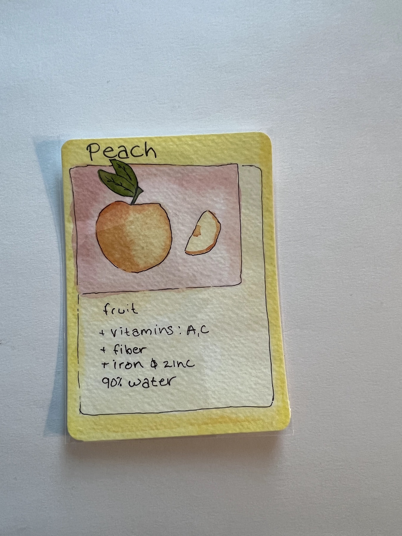 Peach 6/99 aceo art card