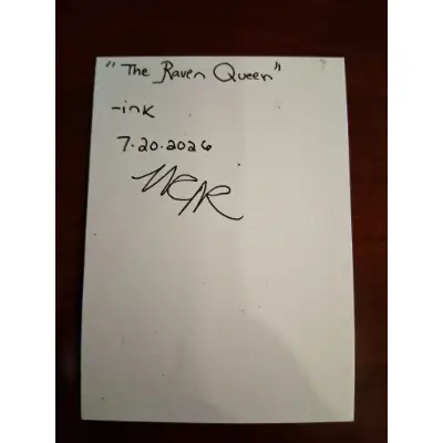 The Raven Queen aceo art card thumbnail 5
