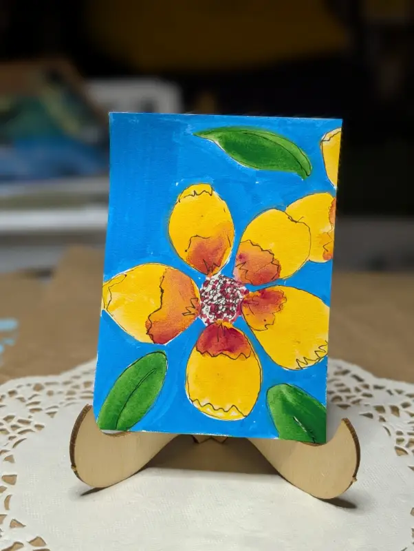 Always tropical I aceo art card