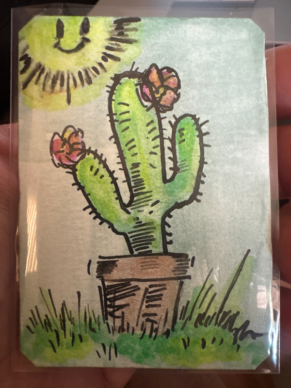 Fun in the sun aceo art card