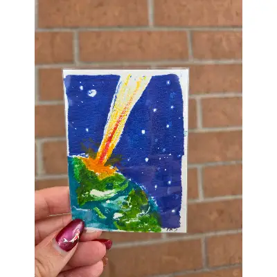 That Could've Gone Better aceo art card thumbnail 1