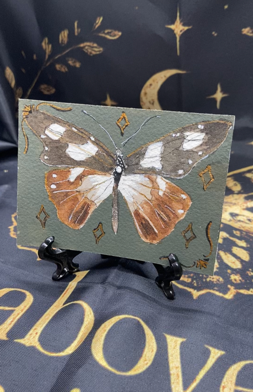 Whimsy Amauris damcocles aceo art card